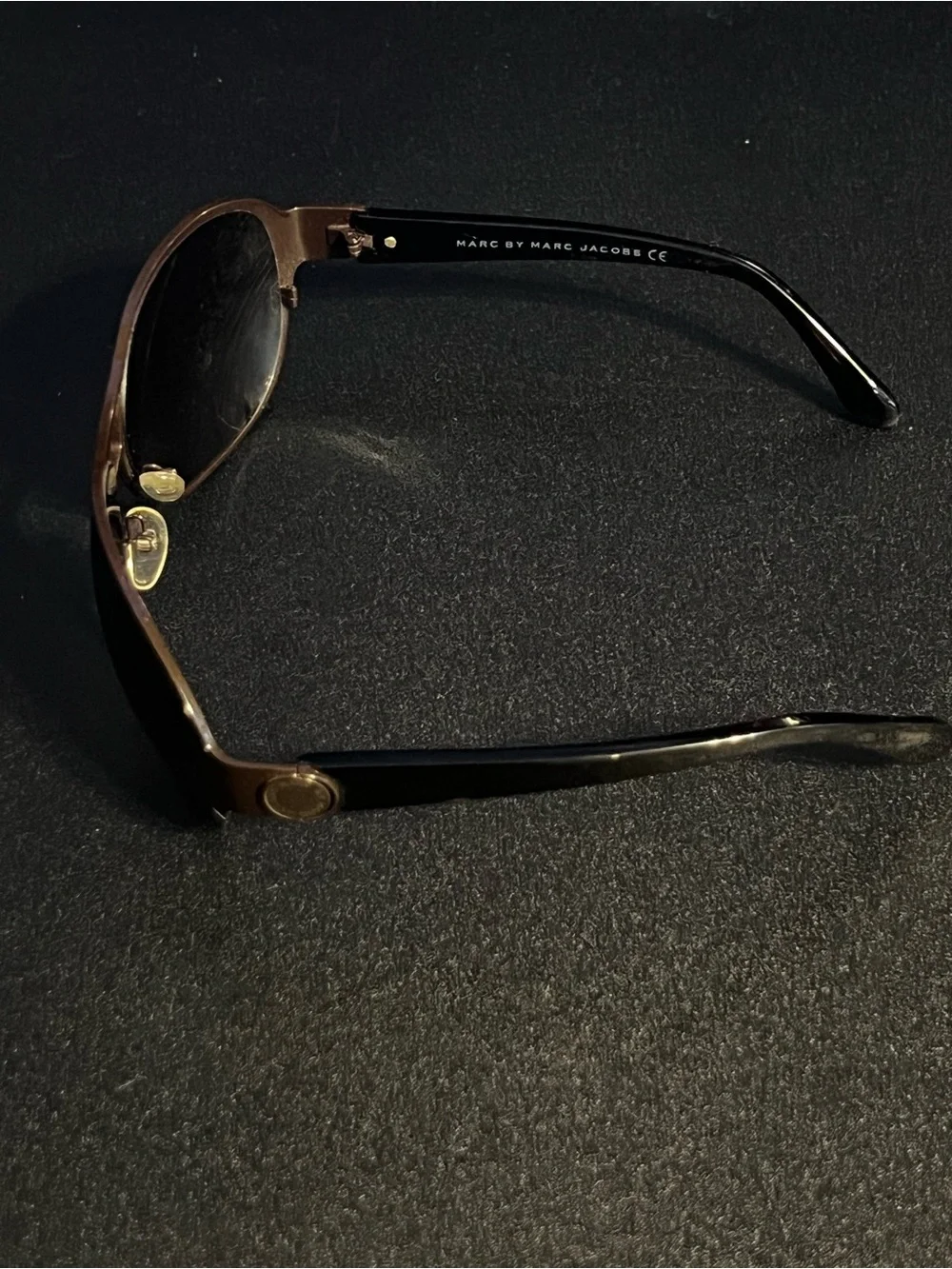 NWOT Marc by Marc Jacobs Black Frame Aviator Sunglasses